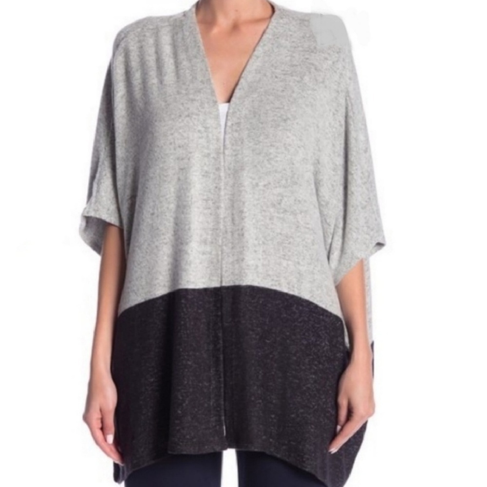 Olive + Oak Erin Color Block Open Front Cardigan - image 1